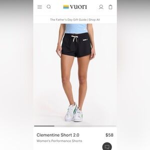 Vuori Clementine Shorts 2 inch inseam, Camo Color